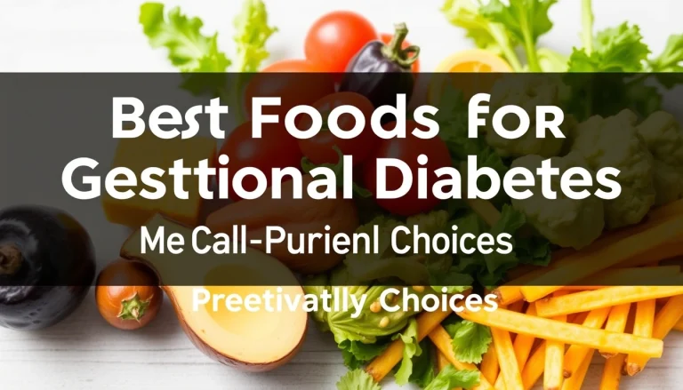 Best Foods for Gestational Diabetes: Meal-Friendly Choices